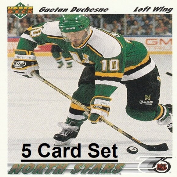 Gaetan Duchesne Minnesota North Stars Hockey Card Collection - 5 Card Set - Picture 1 of 6